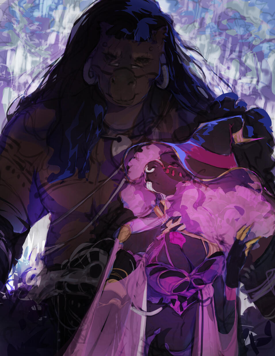 xroxfist on twitch of two capybara: warrior and wizard